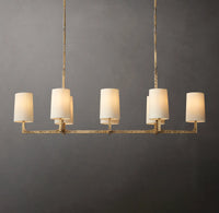 WOMO Shaded Hammered Metal Linear Chandelier – Wright