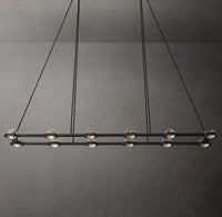 WOMO Globe Crystal Rectangular Chandelier - Eclatant