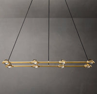 WOMO Globe Crystal Rectangular Chandelier - Eclatant