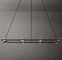 WOMO Globe Crystal Rectangular Chandelier - Eclatant