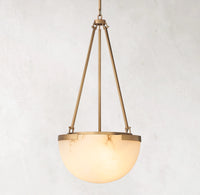 WOMO Semi-sphere Alabaster Pendant Light - Melange