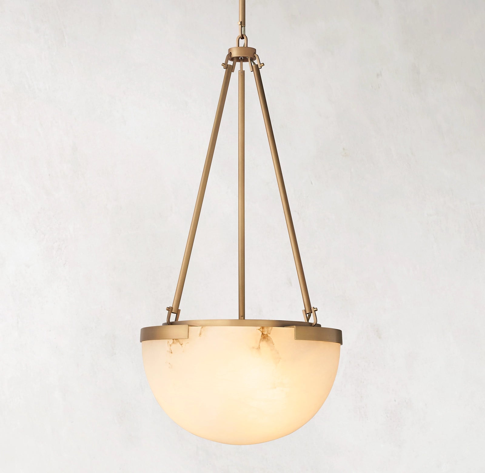 WOMO Semi-sphere Alabaster Pendant Light - Melange