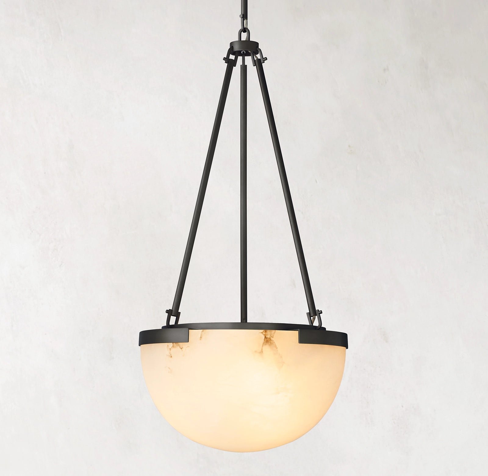 WOMO Semi-sphere Alabaster Pendant Light - Melange