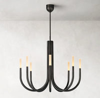 WOMO Candlestick Swoop Arm Chandelier - Rousseau
