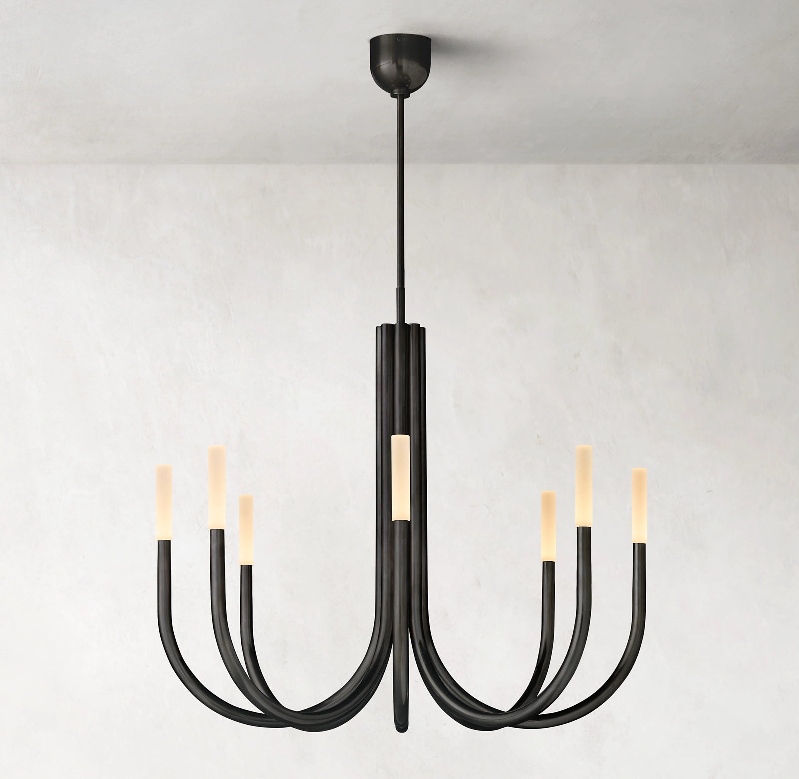 WOMO Candlestick Swoop Arm Chandelier - Rousseau