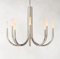 WOMO Candlestick Swoop Arm Chandelier - Rousseau