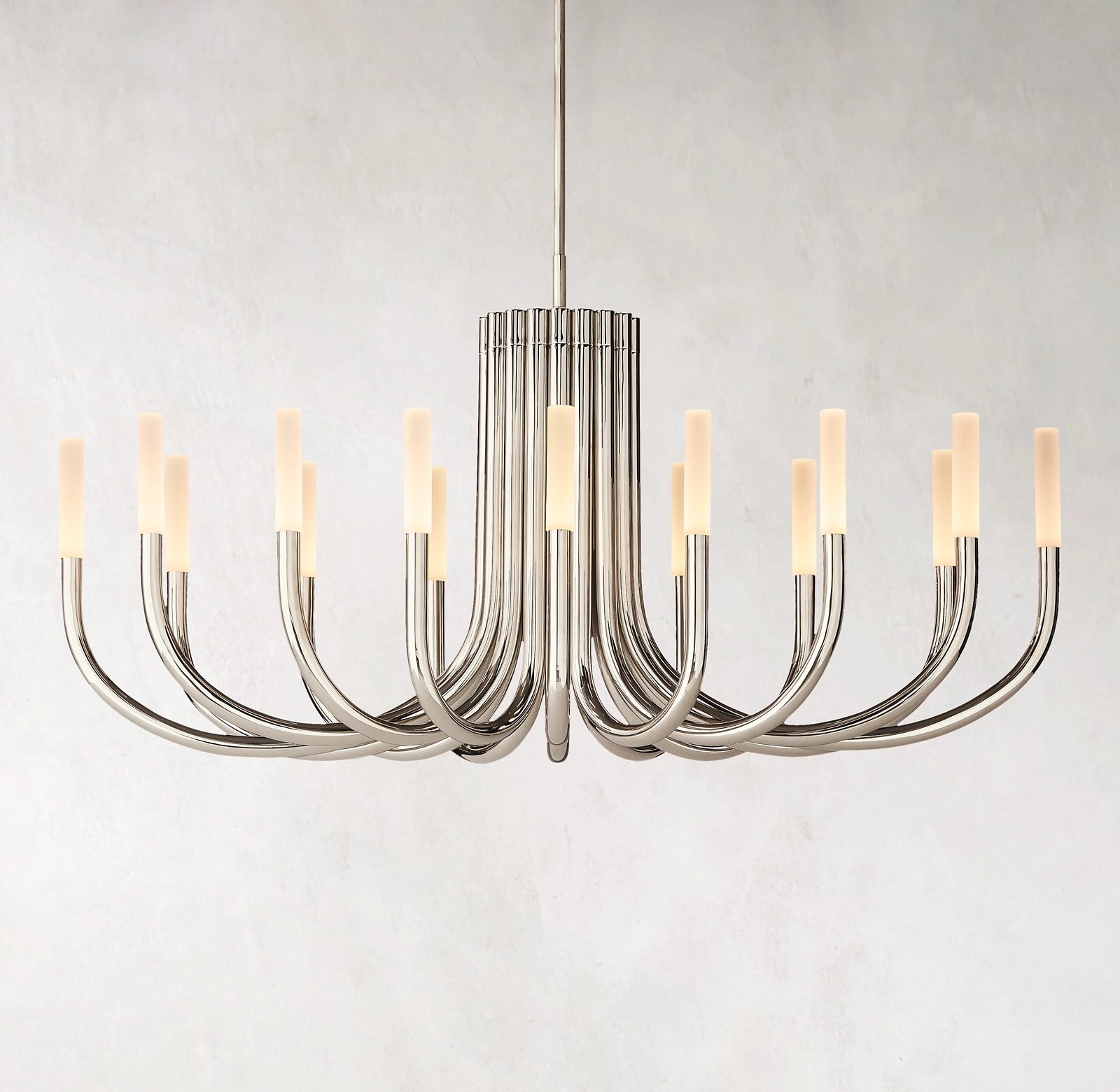 WOMO Candlestick Swoop Arm Chandelier - Rousseau
