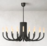 WOMO Candlestick Swoop Arm Chandelier - Rousseau