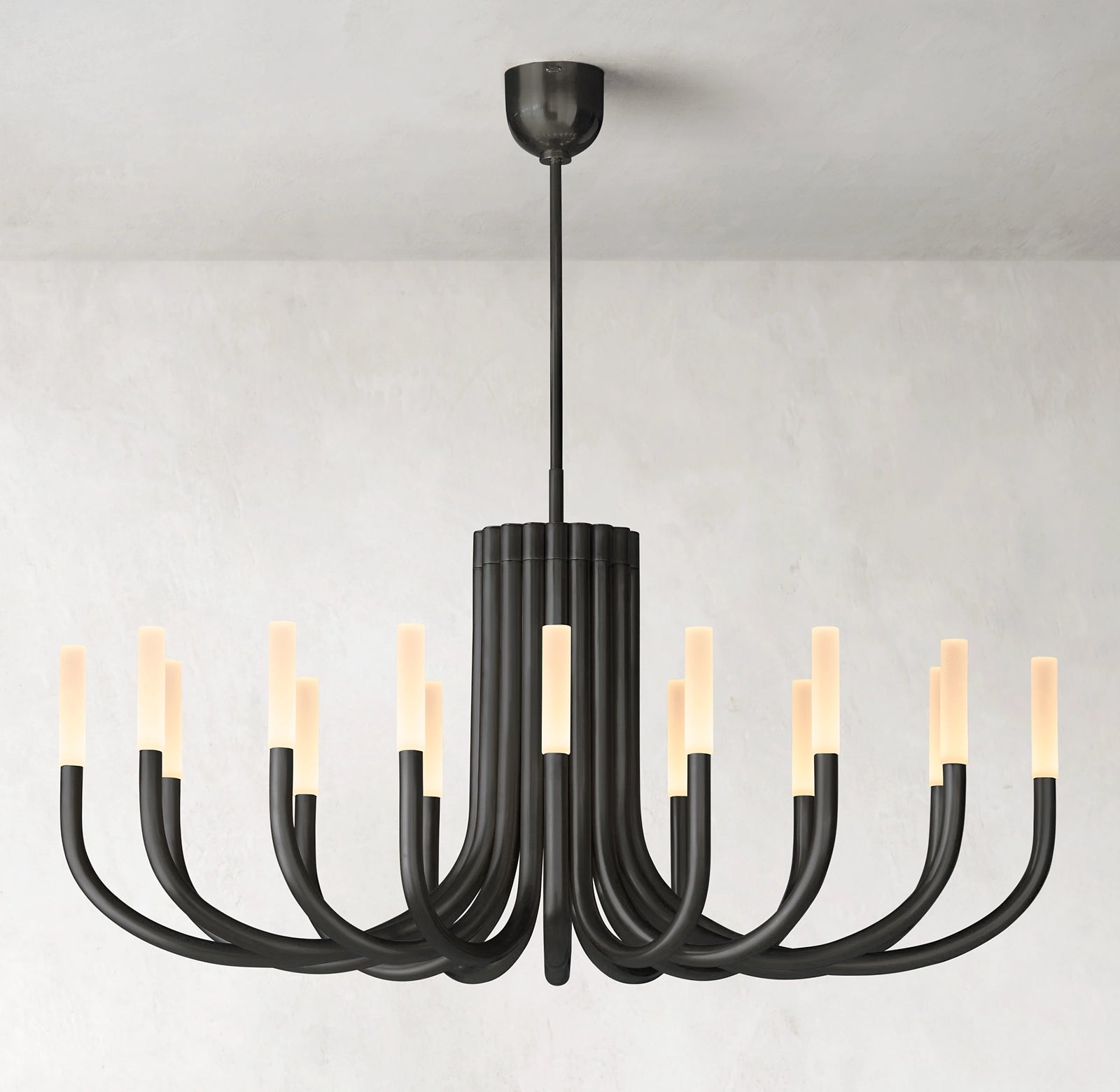 WOMO Candlestick Swoop Arm Chandelier - Rousseau