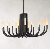 WOMO Candlestick Swoop Arm Chandelier - Rousseau