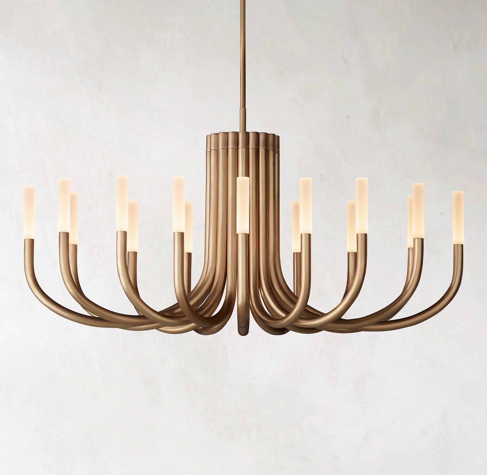 WOMO Candlestick Swoop Arm Chandelier - Rousseau