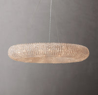 WOMO Crystal Bead Round Chandelier - Halo