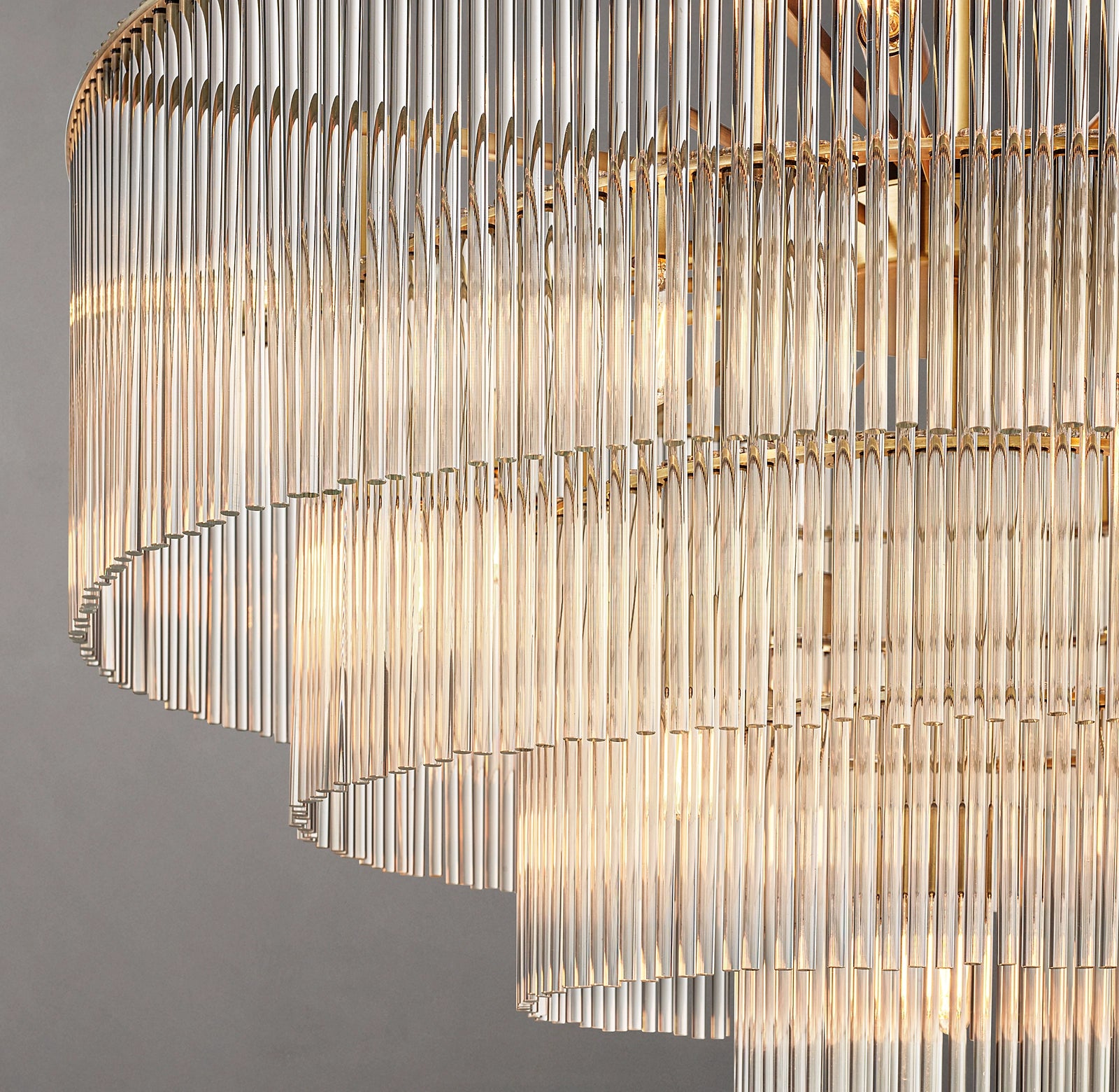 WOMO Crystal Rod Tiered Chandelier - Amadeo
