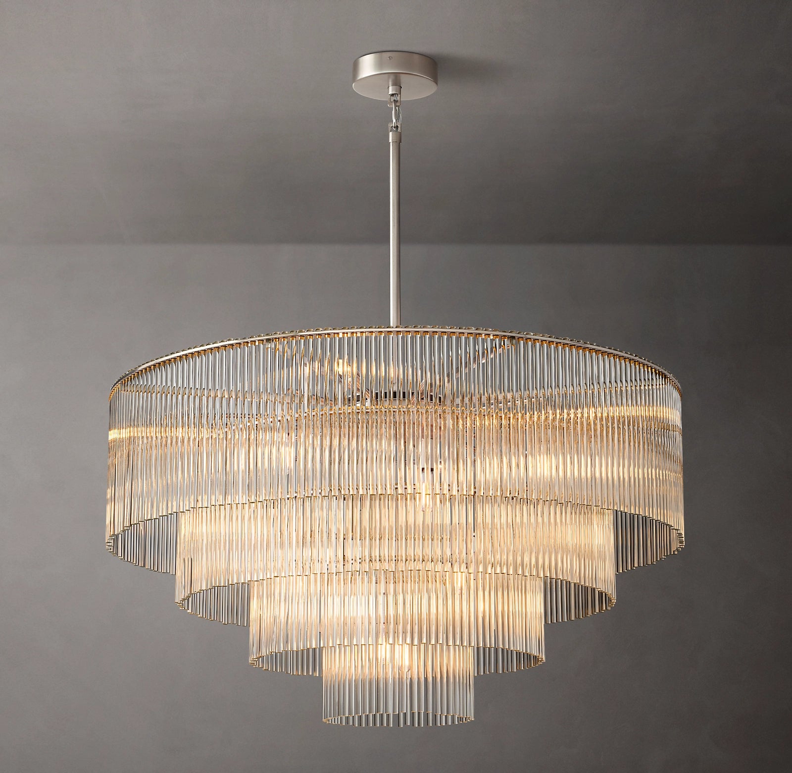 WOMO Crystal Rod Tiered Chandelier - Amadeo