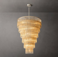 WOMO Crystal Rod Tiered Chandelier - Amadeo