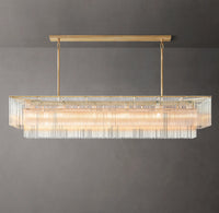 WOMO Crystal Rod Rectangular Chandelier - Amadeo