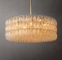 WOMO Clear Murano Glass Round Chandelier - Chiara