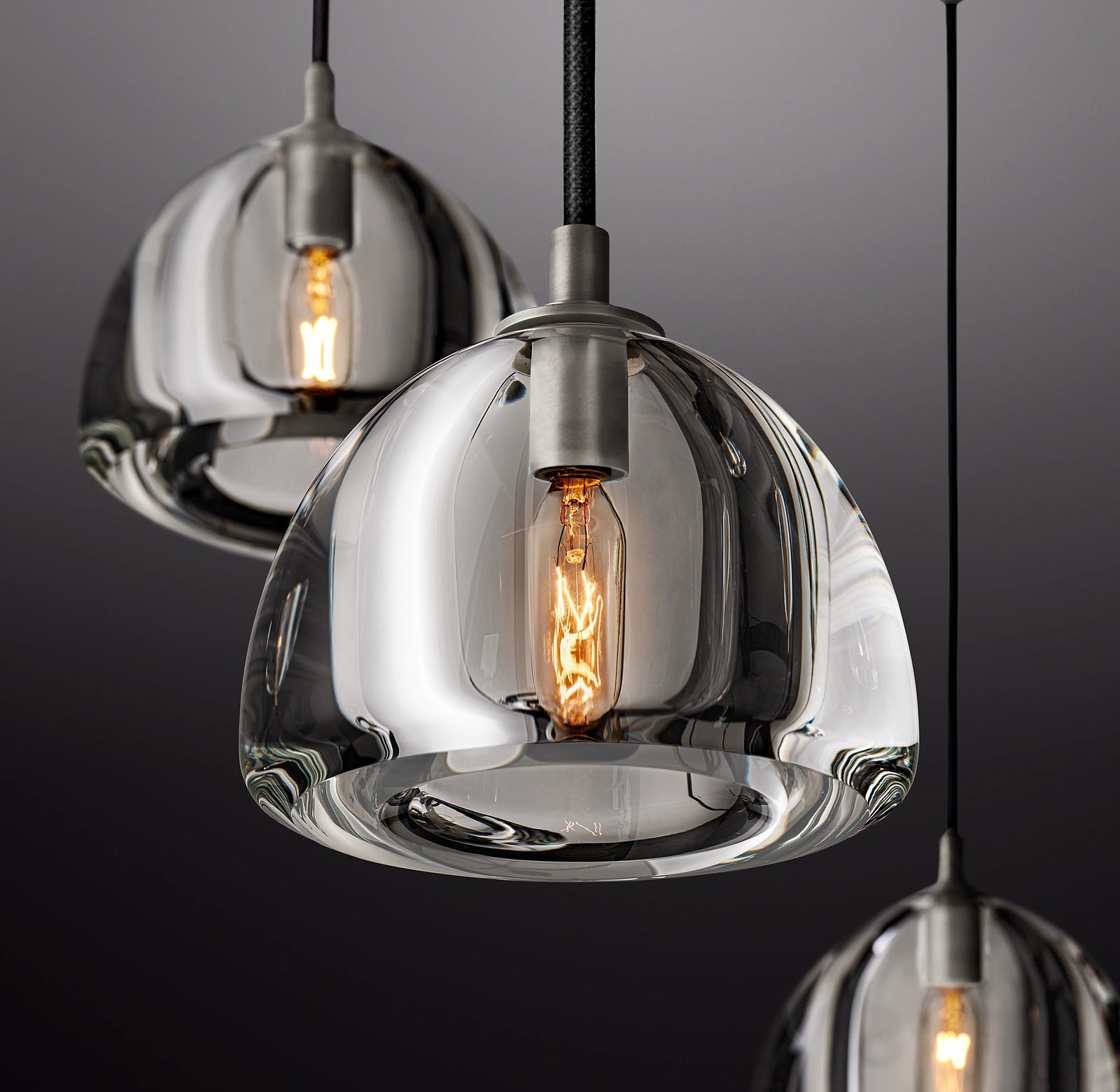 WOMO Crystal Cluster Chandelier - Hemisphere
