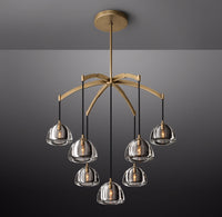 WOMO Crystal Cluster Chandelier - Hemisphere