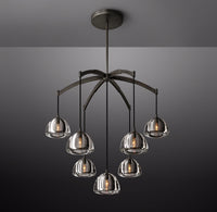 WOMO Crystal Cluster Chandelier - Hemisphere