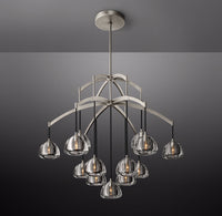 WOMO Crystal Cluster Chandelier - Hemisphere