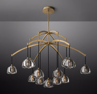 WOMO Crystal Cluster Chandelier - Hemisphere