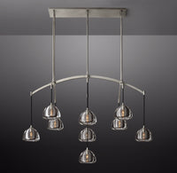WOMO Crystal Linear Chandelier - Hemisphere