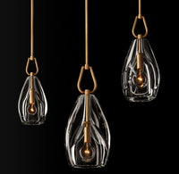 WOMO Flute Crystal Pendant Light - Botanist