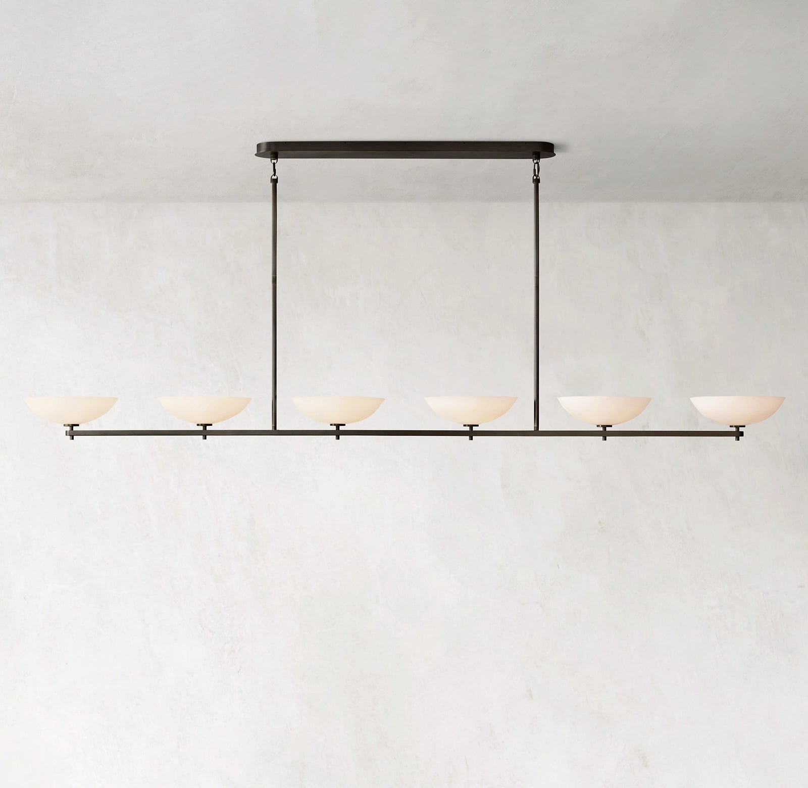 WOMO Porcelain Bowl Linear Chandelier - Vernet