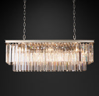 WOMO Crystal Prism Rectangular Chandelier - Odeon