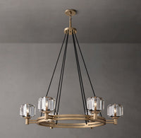 WOMO Crystal Round Candle Chandelier - Demaret