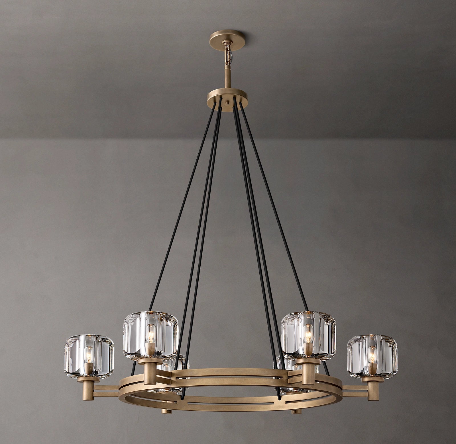 WOMO Crystal Round Candle Chandelier - Demaret
