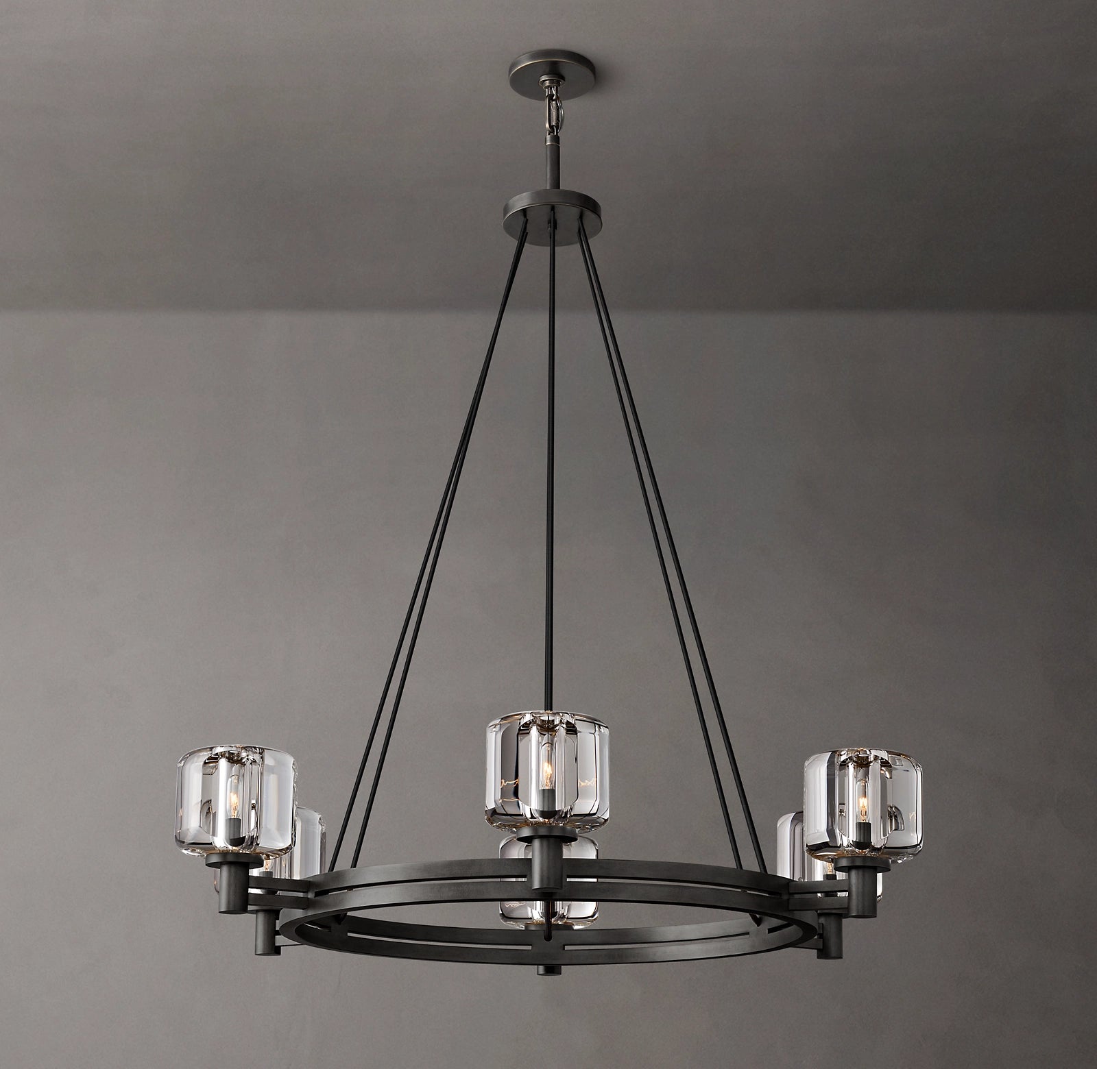 WOMO Crystal Round Candle Chandelier - Demaret