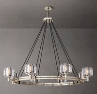 WOMO Crystal Round Candle Chandelier - Demaret