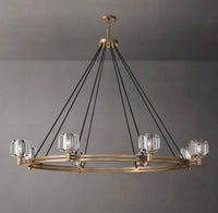 WOMO Crystal Round Candle Chandelier - Demaret