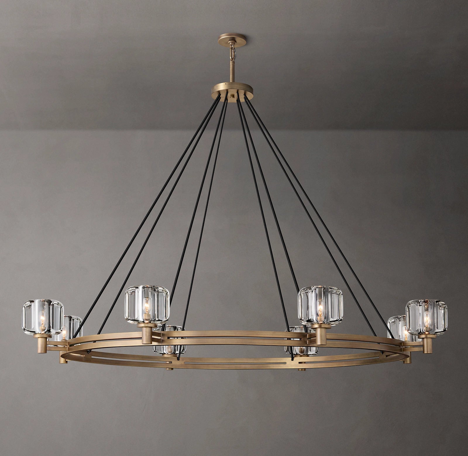 WOMO Crystal Round Candle Chandelier - Demaret
