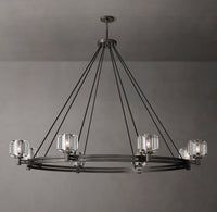 WOMO Crystal Round Candle Chandelier - Demaret