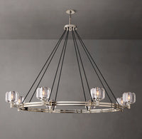 WOMO Crystal Round Candle Chandelier - Demaret