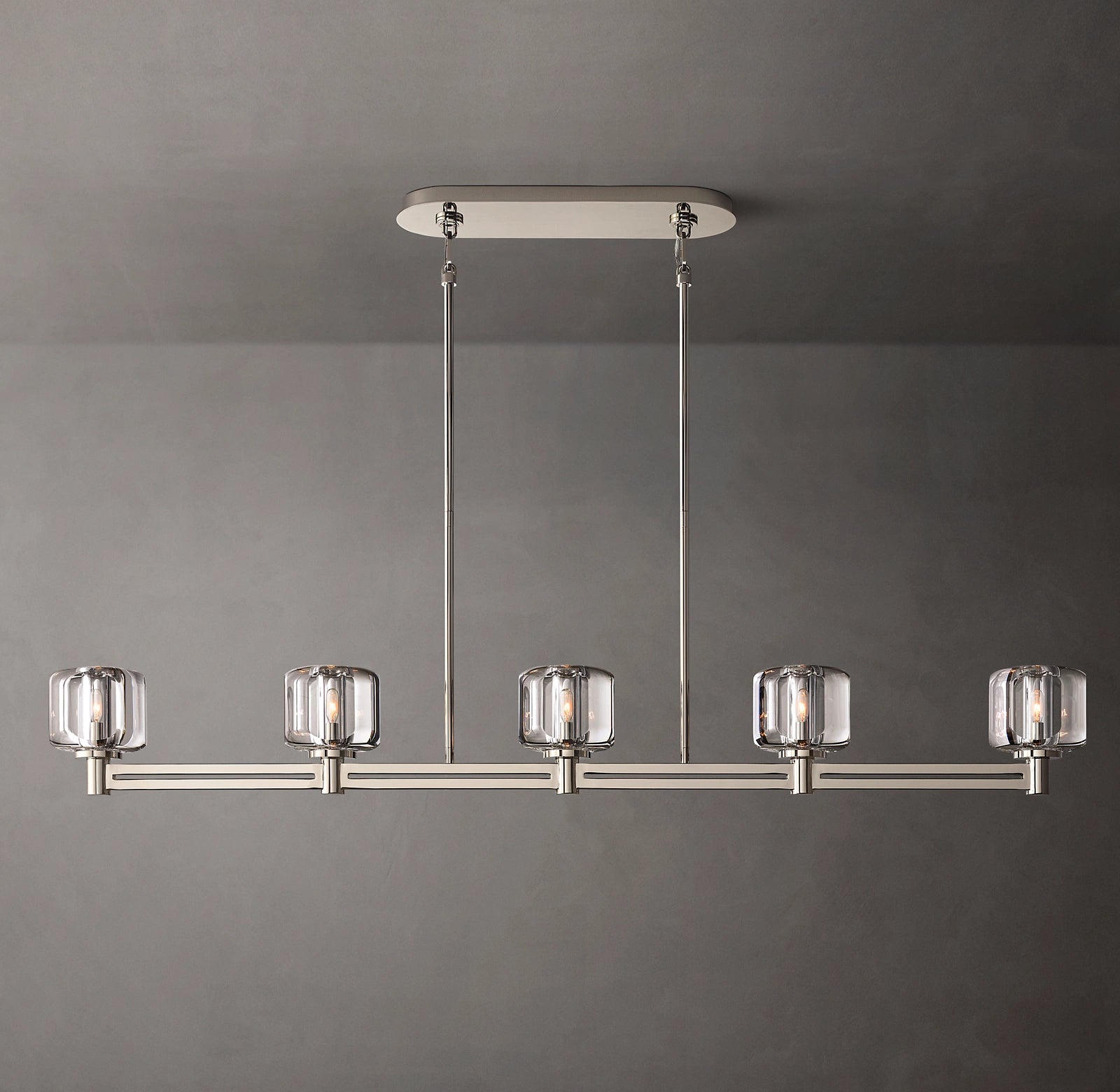 WOMO Crystal Linear Candle Chandelier - Demaret