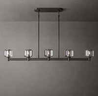 WOMO Crystal Linear Candle Chandelier - Demaret
