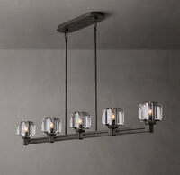 WOMO Crystal Linear Candle Chandelier - Demaret
