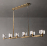 WOMO Crystal Linear Candle Chandelier - Demaret