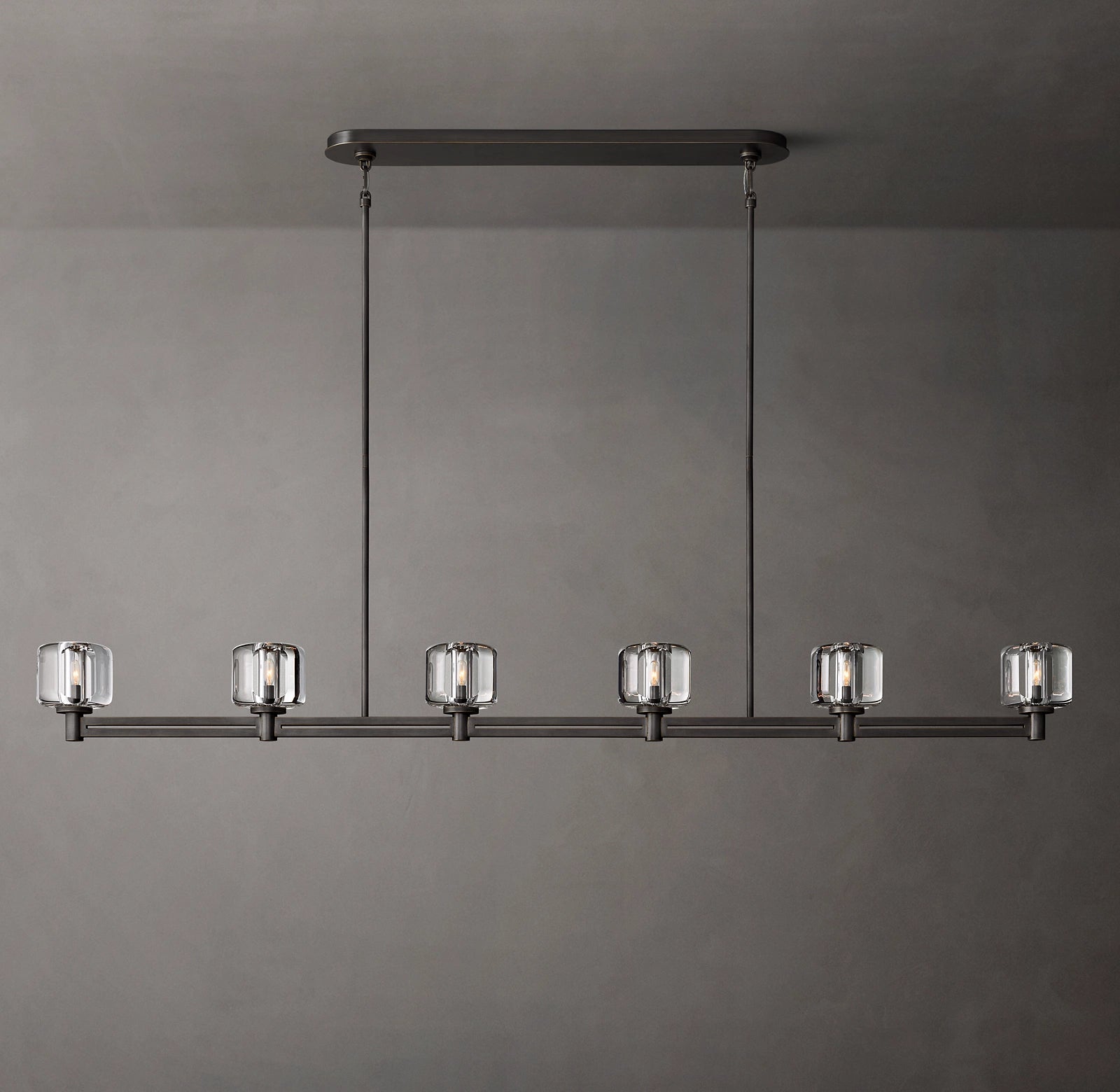 WOMO Crystal Linear Candle Chandelier - Demaret