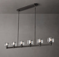 WOMO Crystal Linear Candle Chandelier - Demaret
