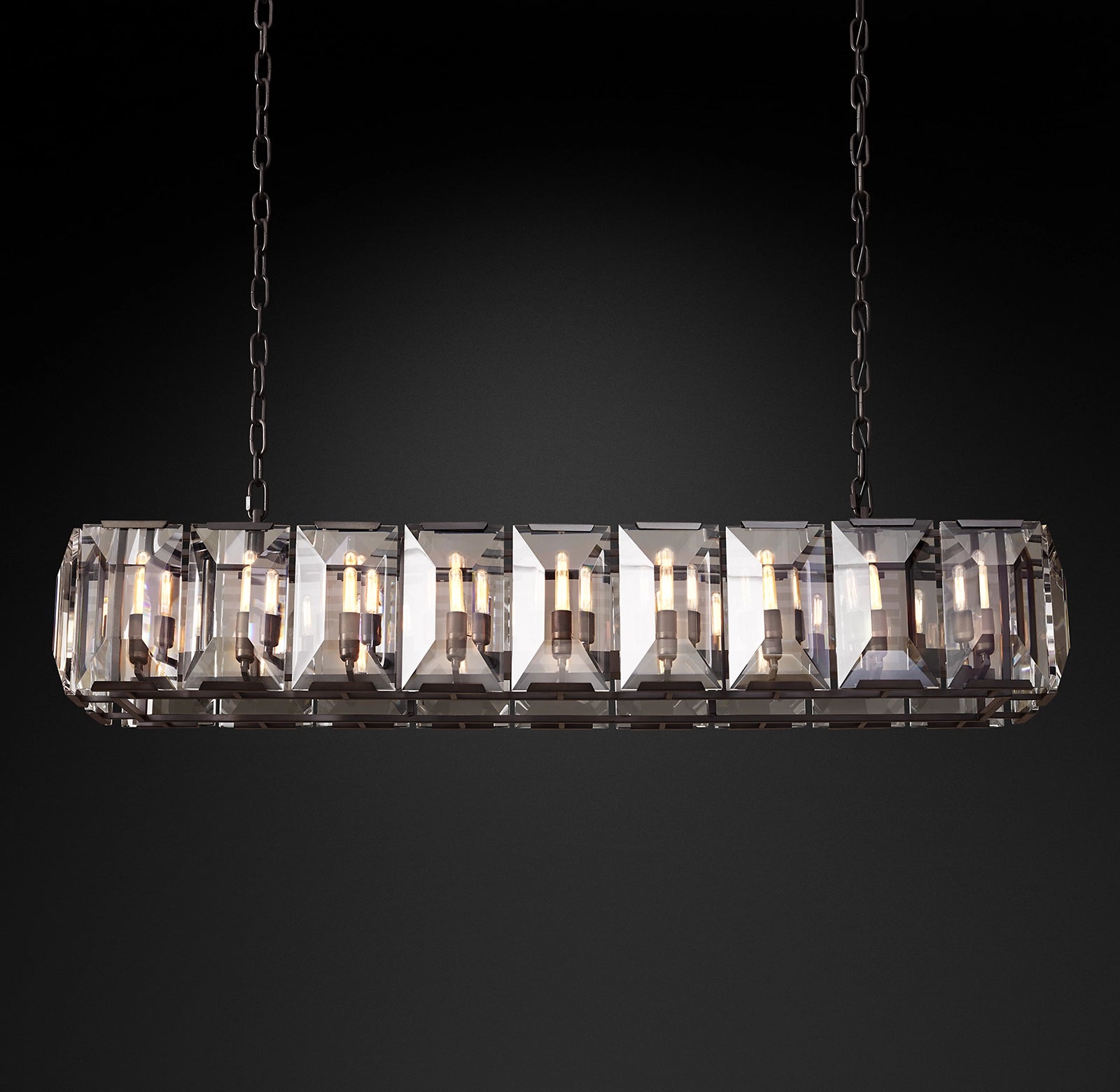 WOMO Crystal Rectangular Chandelier – Harlow