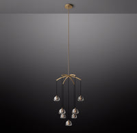 WOMO Crystal Cluster Chandelier - Hemisphere