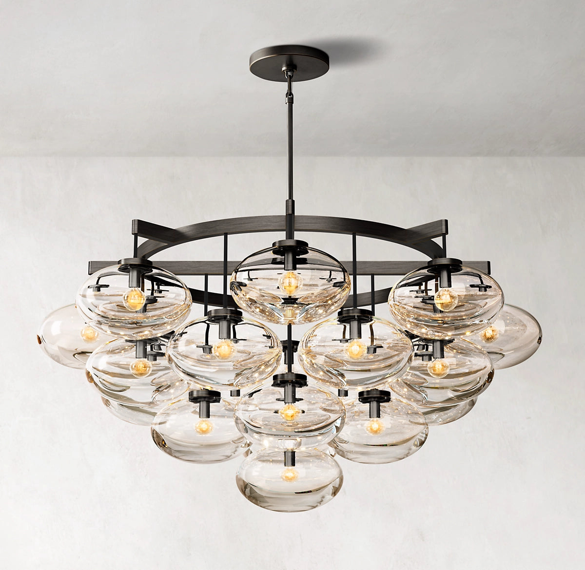 WOMO Globe Glass Cluster Chandelier - Cabrette