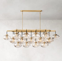 WOMO 72 inch Glass Bubble Oval Chandelier - Cabrette