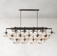 WOMO 72 inch Glass Bubble Oval Chandelier - Cabrette