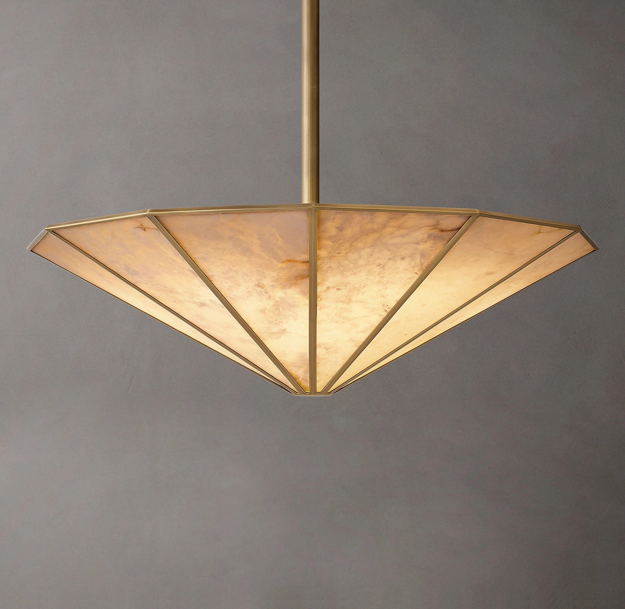 WOMO Alabaster Umbrella Chandelier - Lucette